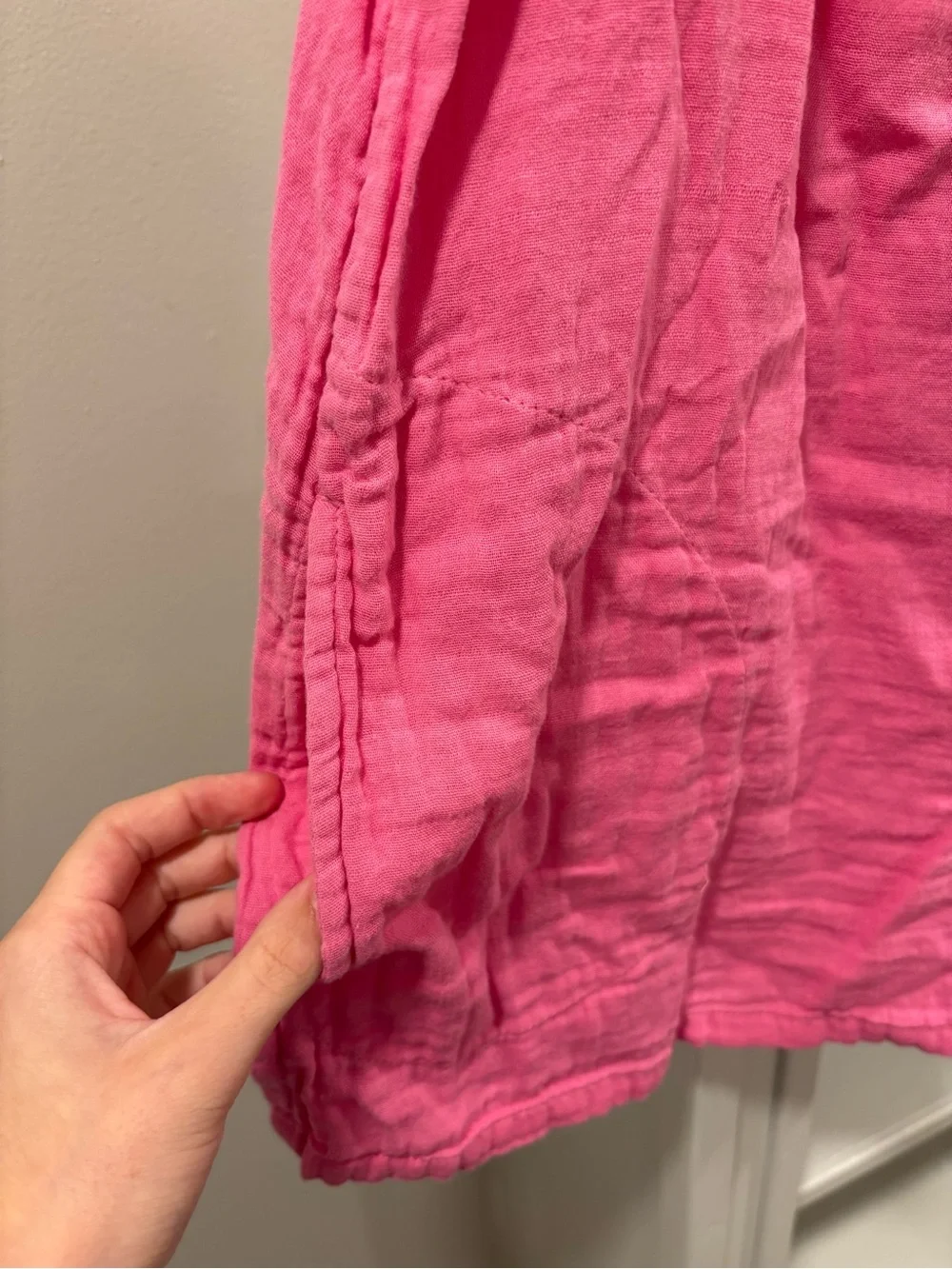 Old Navy Bright Pink Girls' Tie-Shoulder Romper